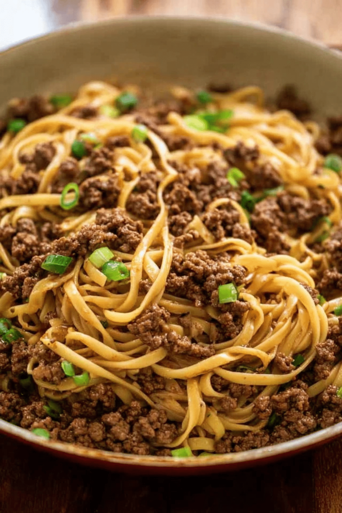 Mongolian Ground Beef Noodles
