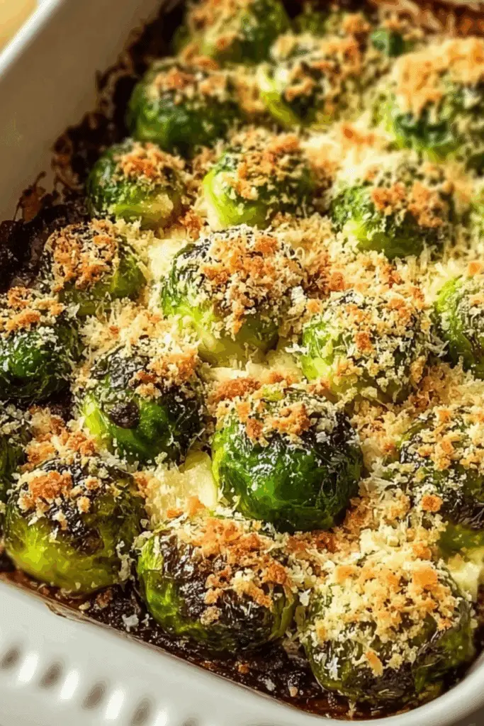 crispy parmesan crusted brussels sprouts recipe