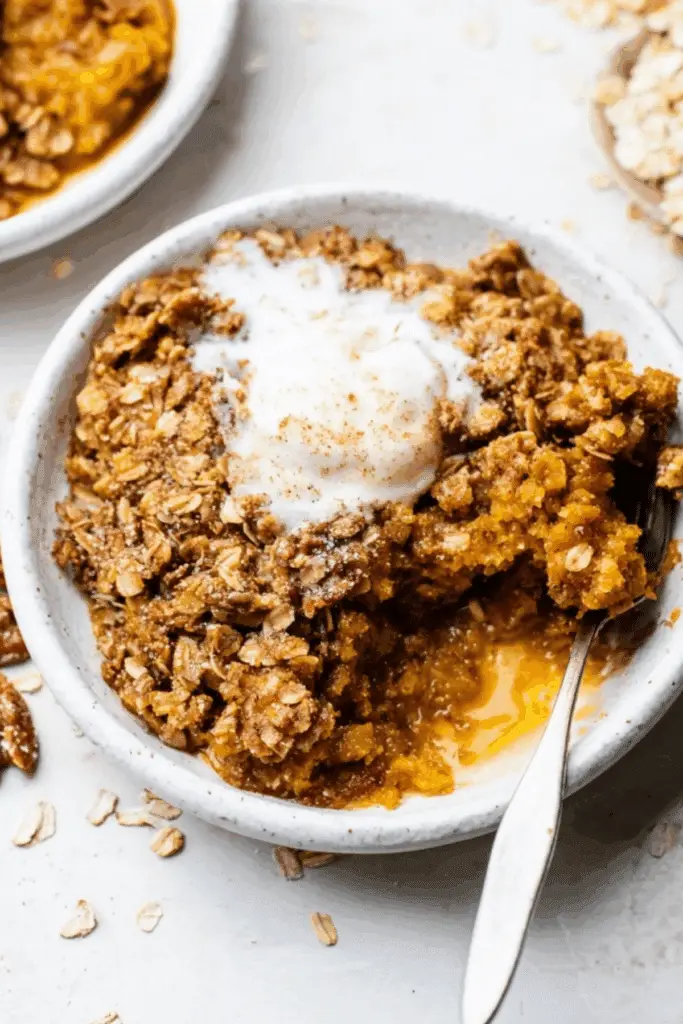 Pumpkin Crisp with Oats