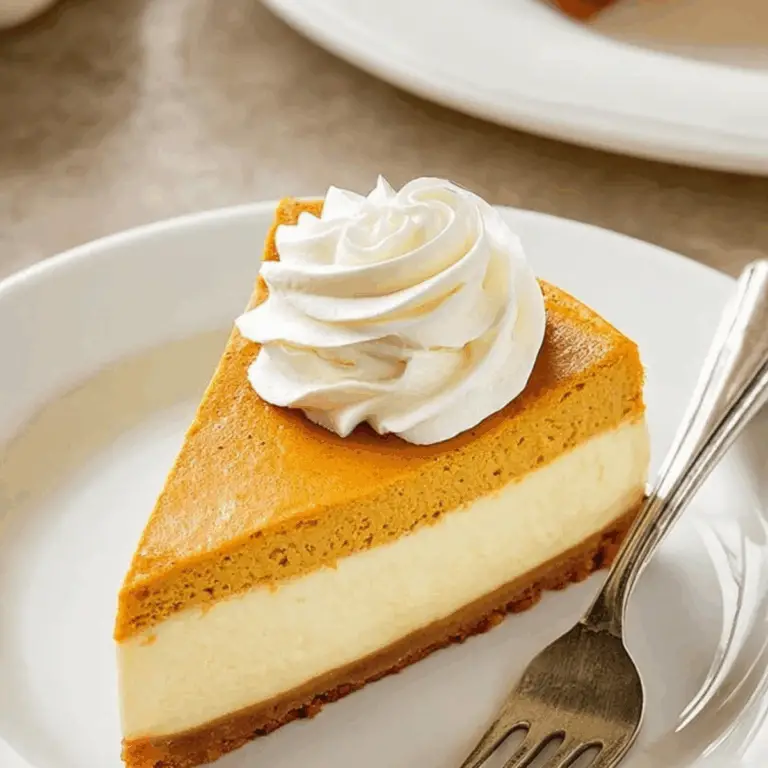 Pumpkin Pie Cheesecake with whipped cream topping