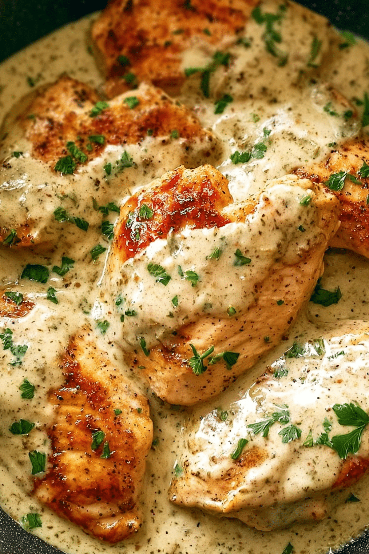 Ranch Chicken Crock Pot recipe with creamy ranch sauce and shredded chicken