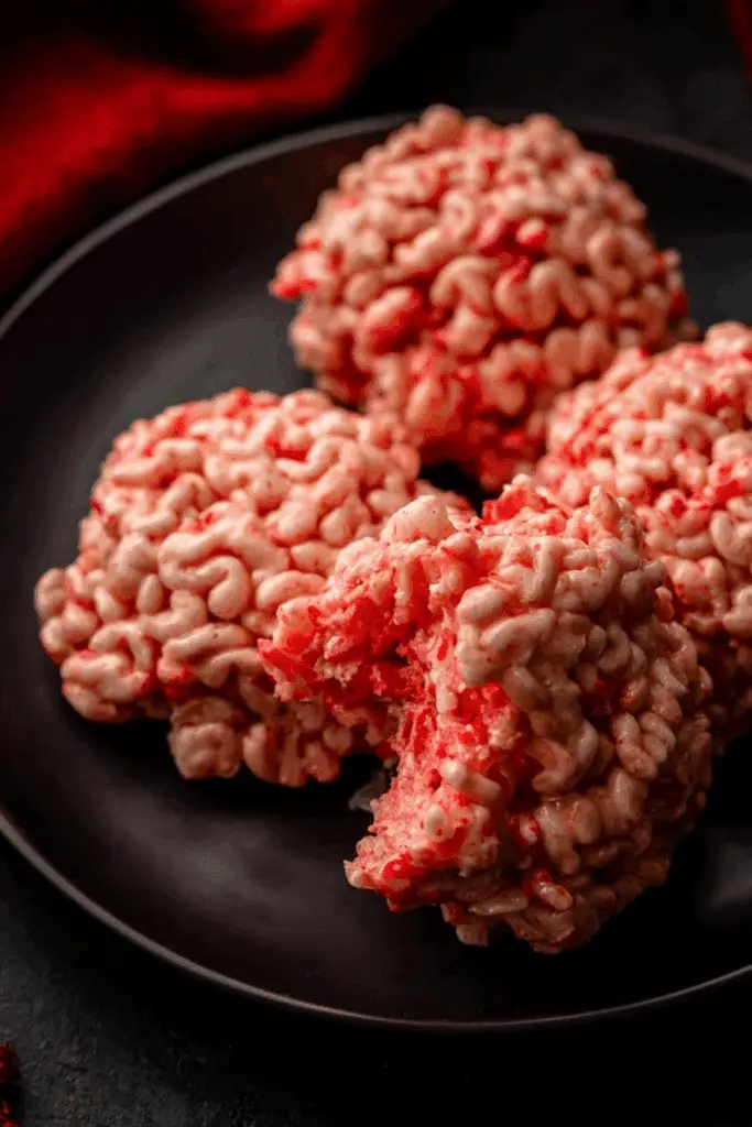 Rice Krispies Brains Halloween treat recipe
