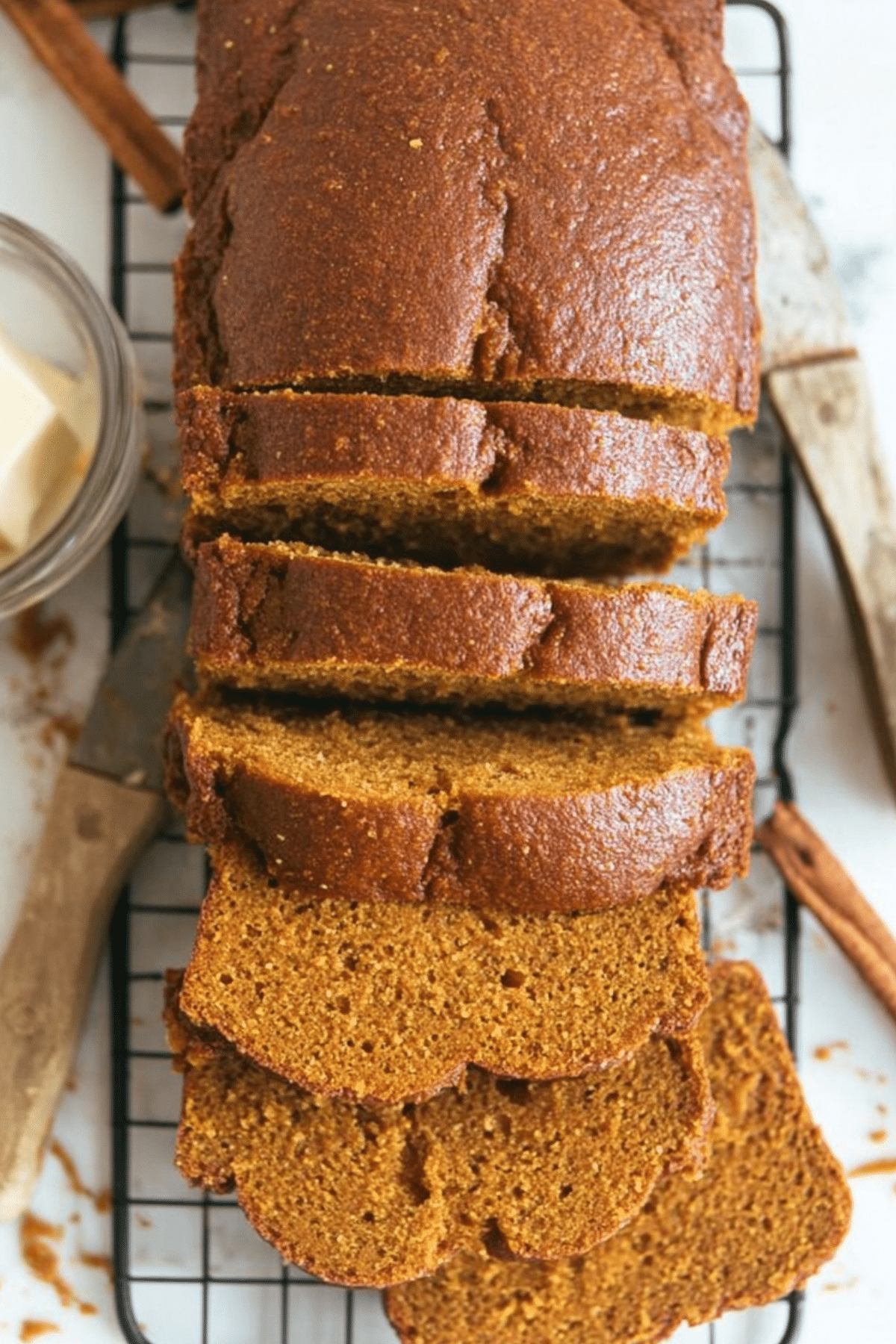 Sourdough pumpkin bread fresh out of the oven