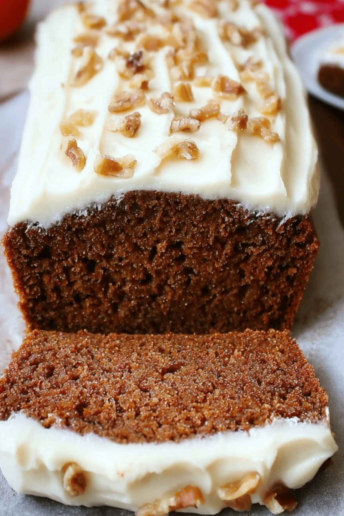 Gingerbread Loaf with Cream Cheese Frosting