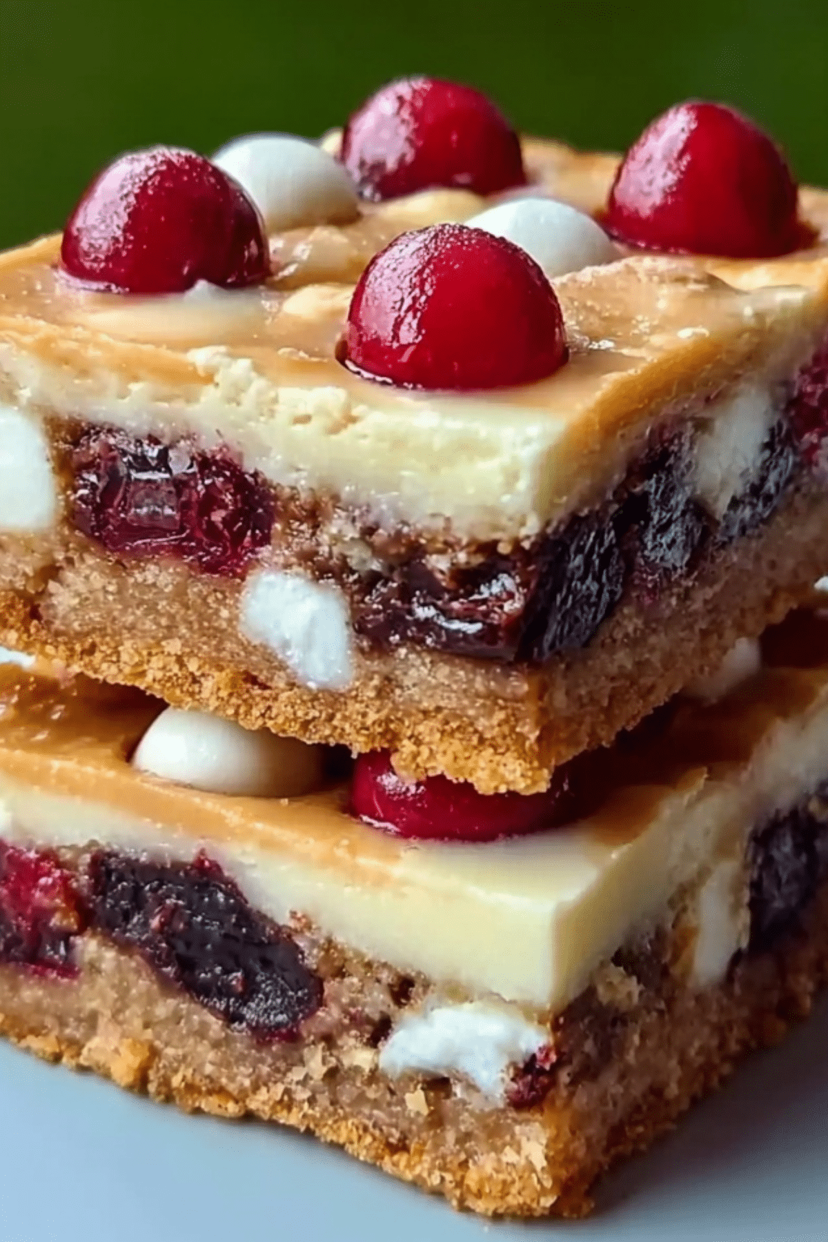 Christmas bars recipe with chocolate and marshmallows
