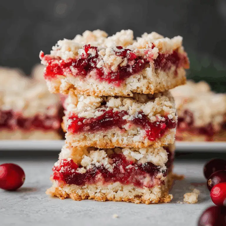 Cranberry Bars – sweet, buttery dessert