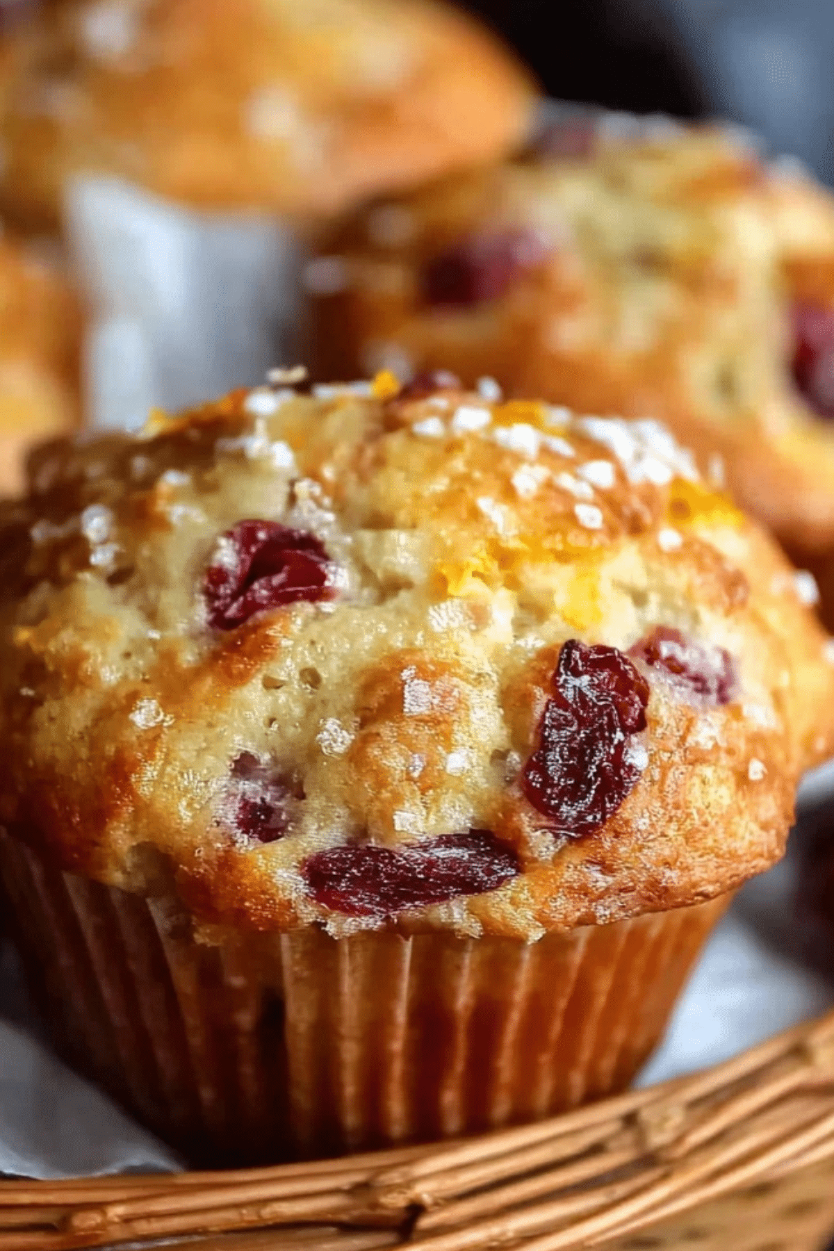 Cranberry and Orange Muffins with Greek Yogurt