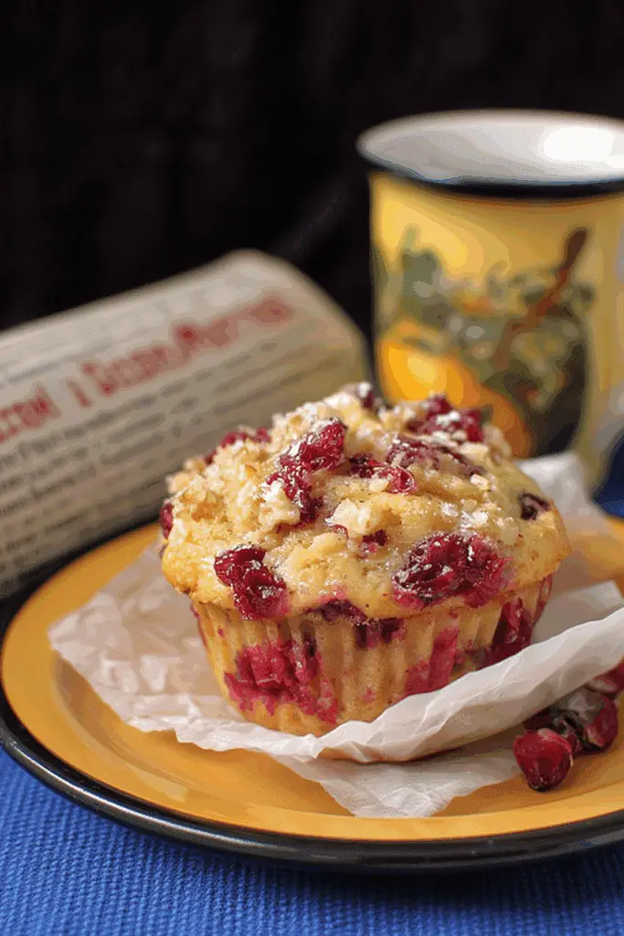 Cranberry Orange Muffins fresh out of the oven