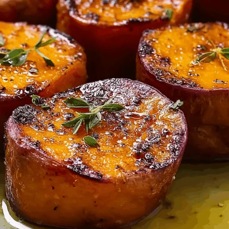 Melting Sweet Potatoes with crispy edges and buttery flavor