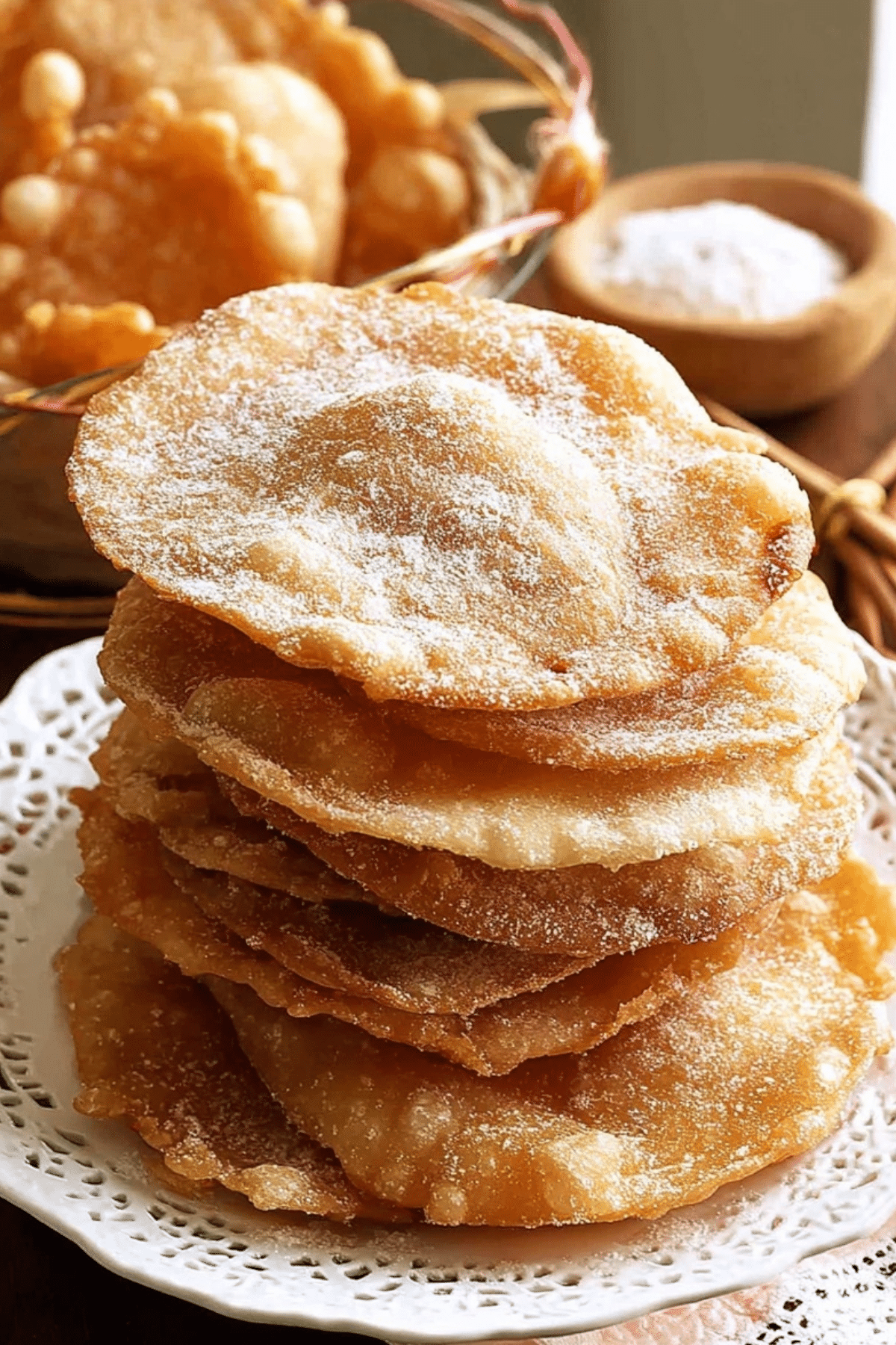 Authentic Mexican Buñuelos with cinnamon-sugar coating