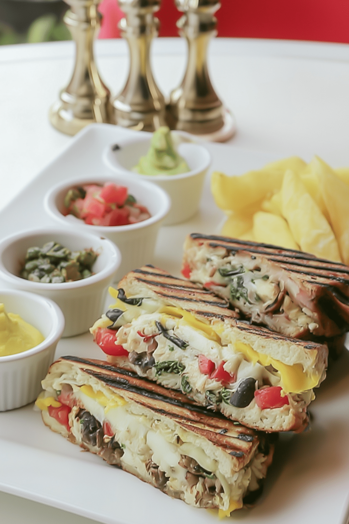 Bombay Grilled Sandwich with veggies and chutney