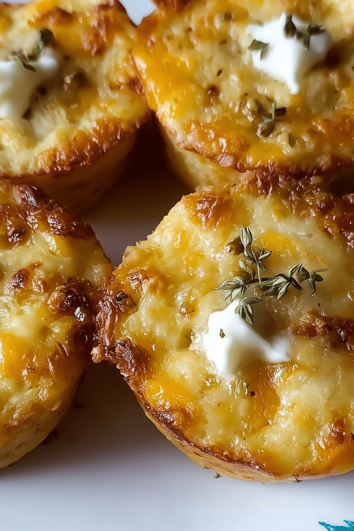 Cheesy Mashed Potato Puffs fresh out of the oven, ready to serve