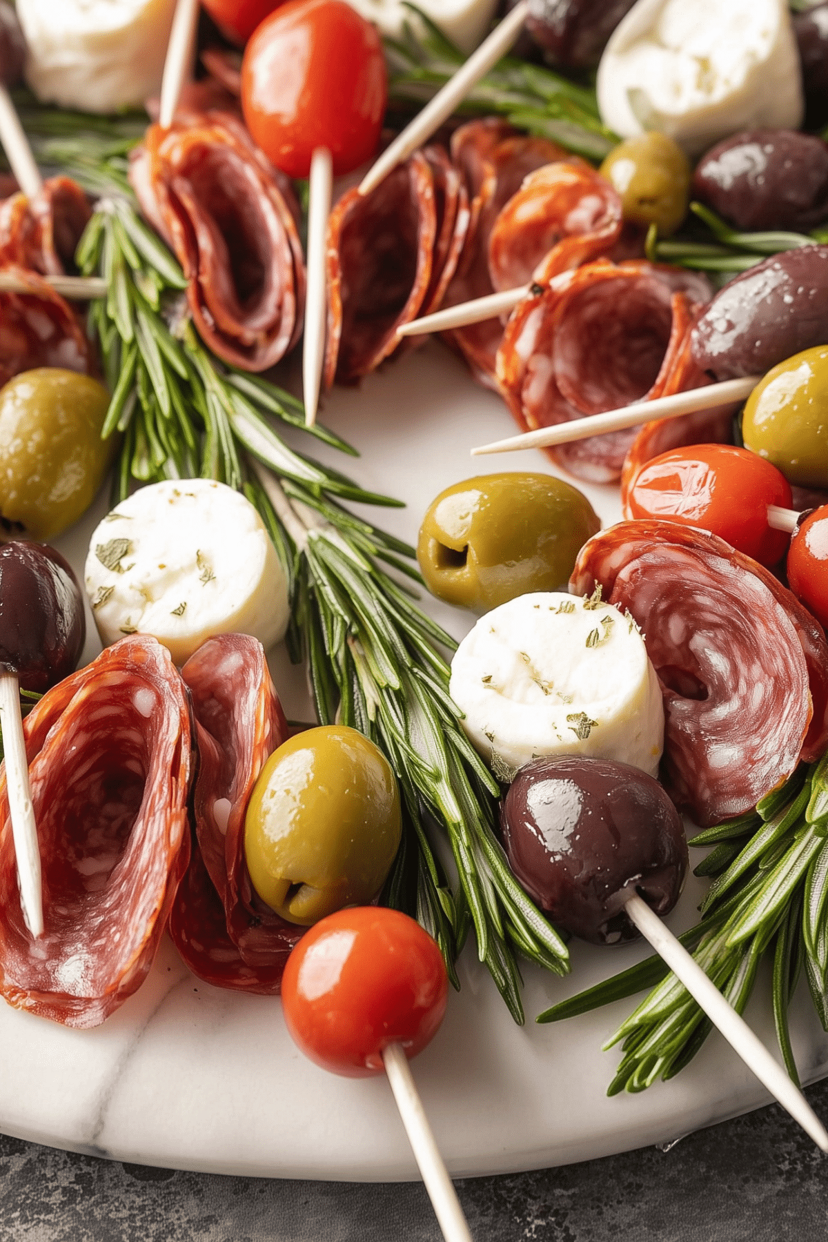 Christmas Antipasto Wreath - festive holiday appetizer