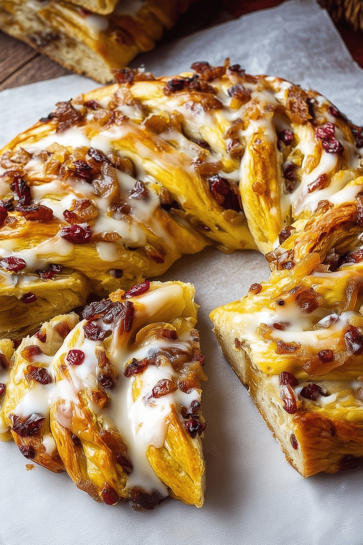 Cranberry & Apricot Couronne - A Festive Holiday Bread