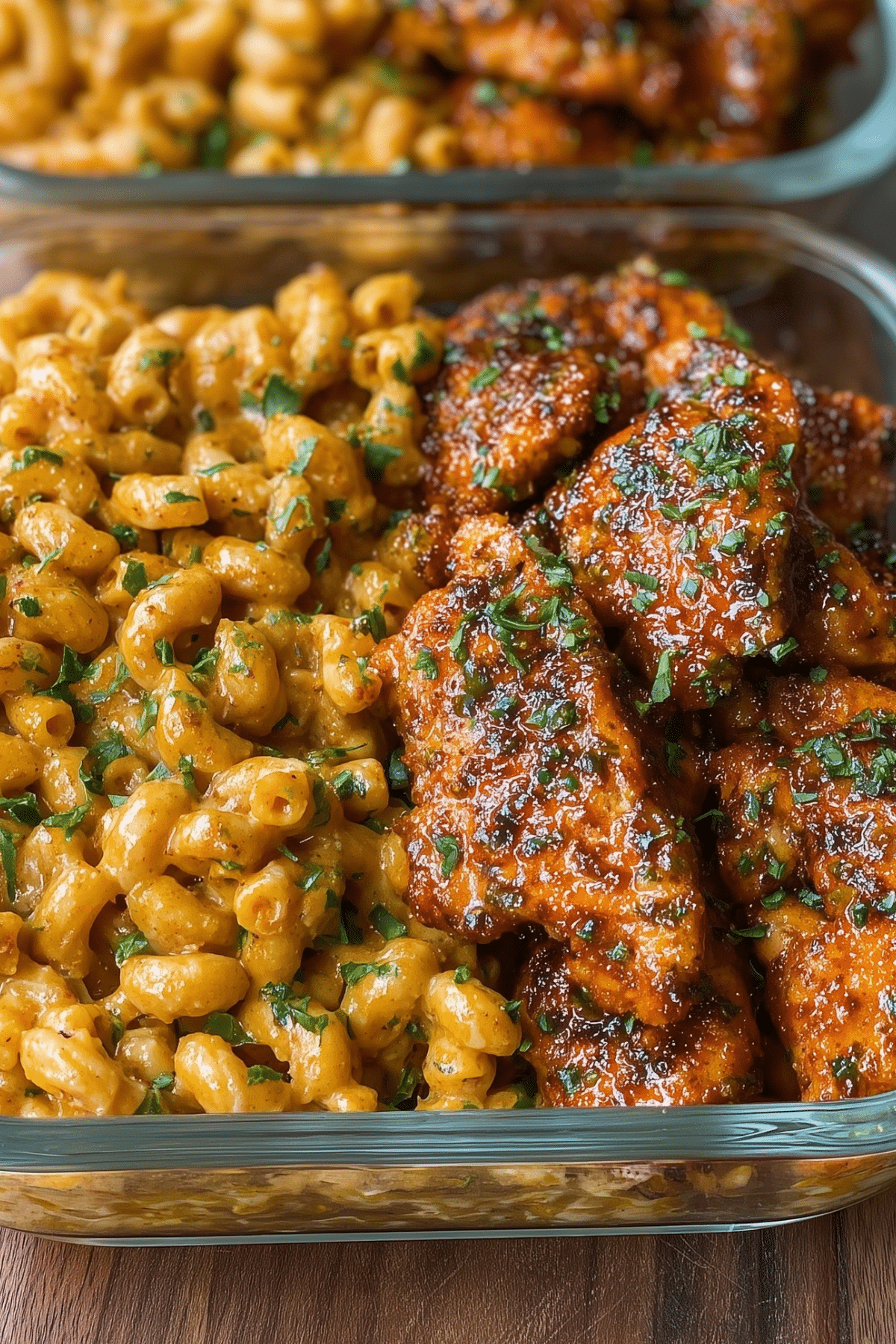 Honey Garlic Butter Chicken with Mac & Cheese - high-protein comfort meal