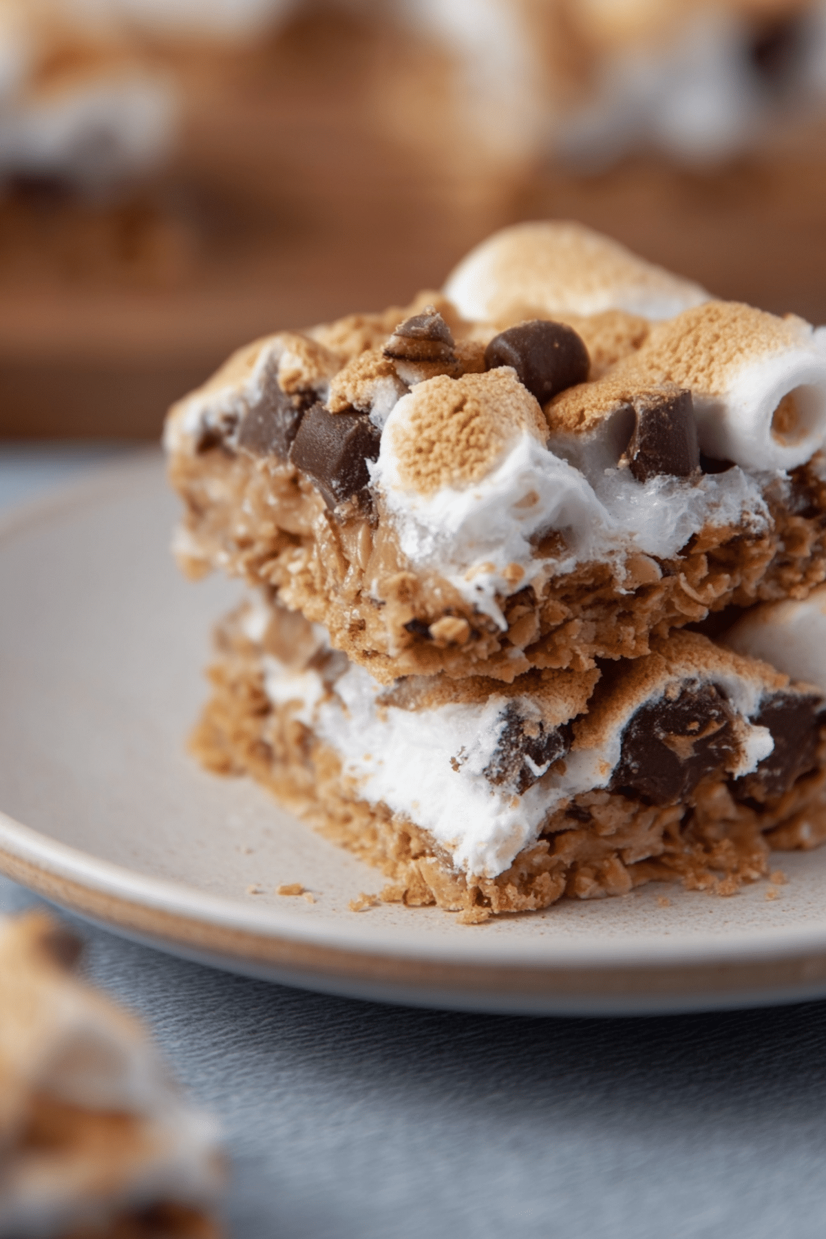S’mores bars with Golden Grahams, marshmallows, and chocolate