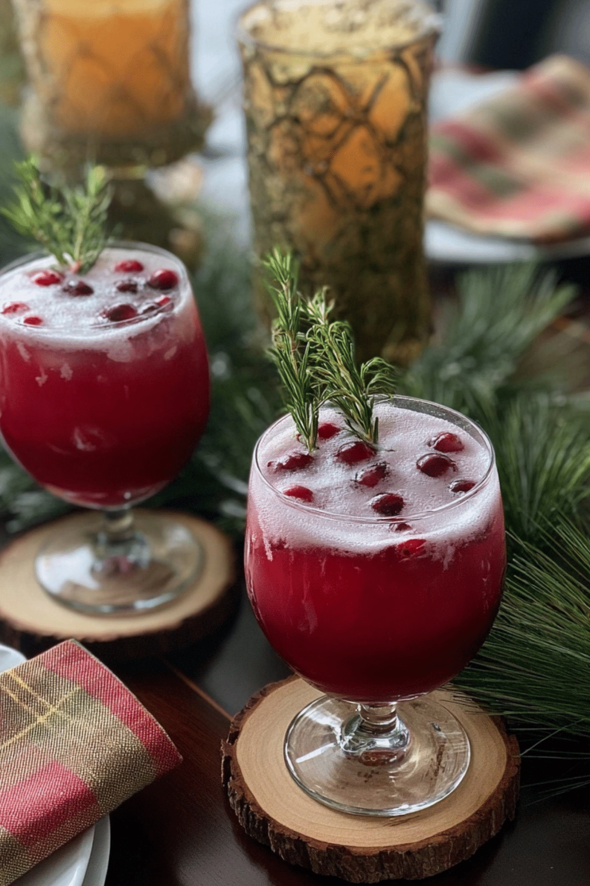 Winter Mocktail Recipe – Cranberries, Pomegranate, and Rosemary Drink