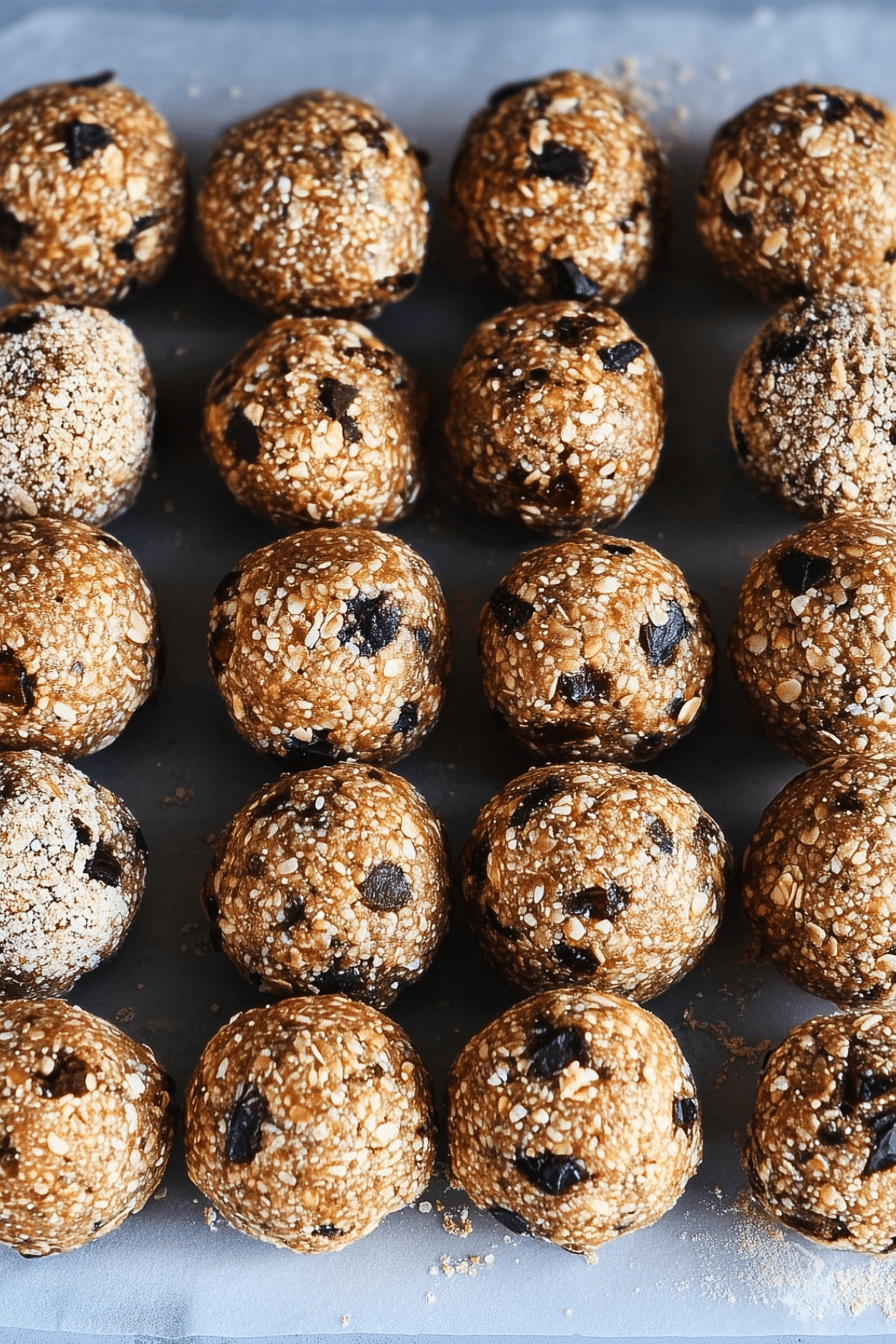 : Delicious no-bake protein balls recipe with oats and chocolate chips