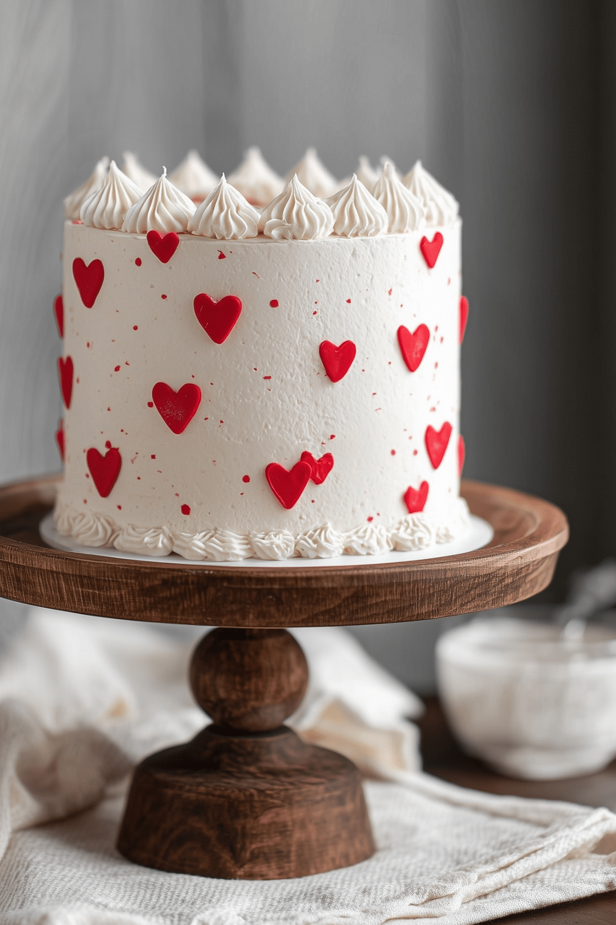 Red and White Valentine’s Day Cake