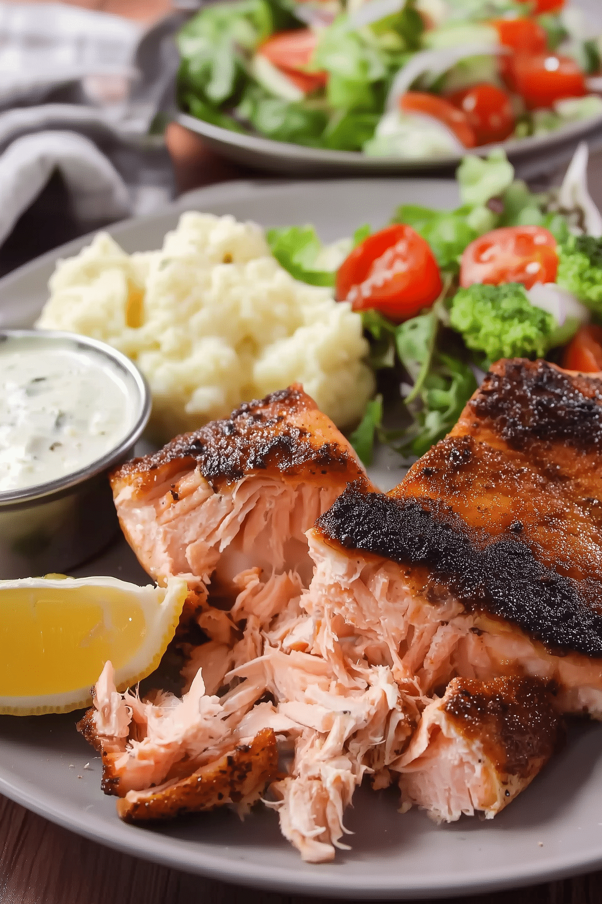 Texas Roadhouse Salmon with lemon garlic butter sauce