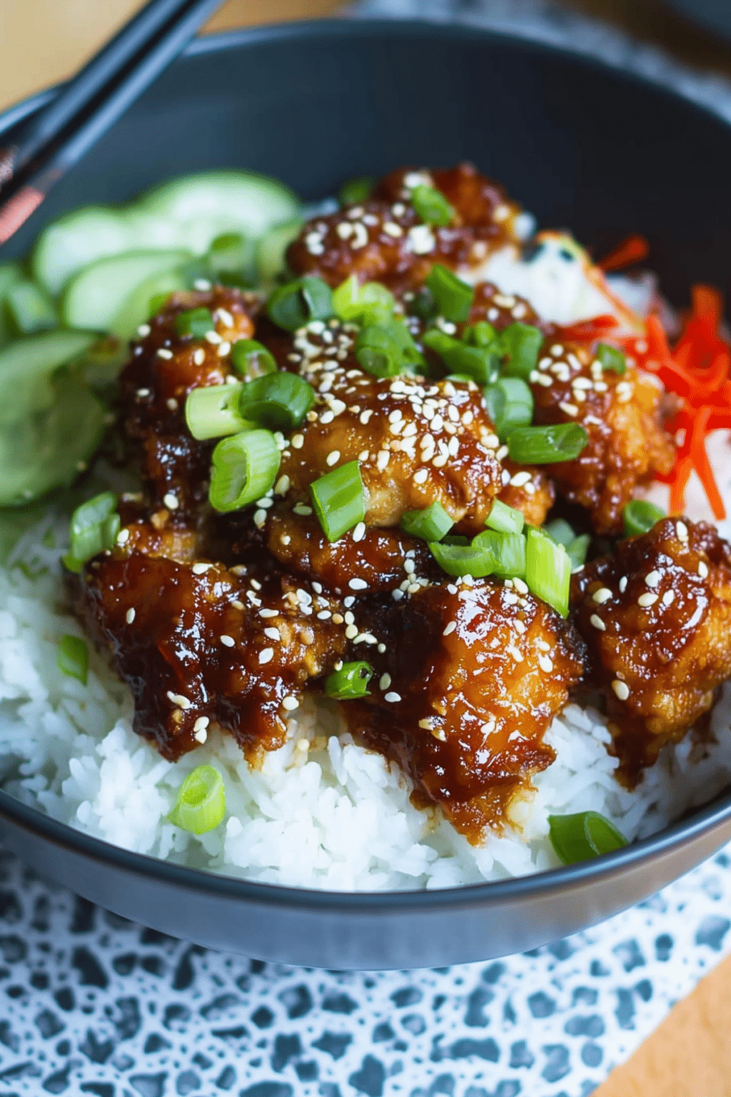 Sticky Chicken Rice Sticky Chicken Rice Bowl – Best Easy Dinner - Mucha Munch