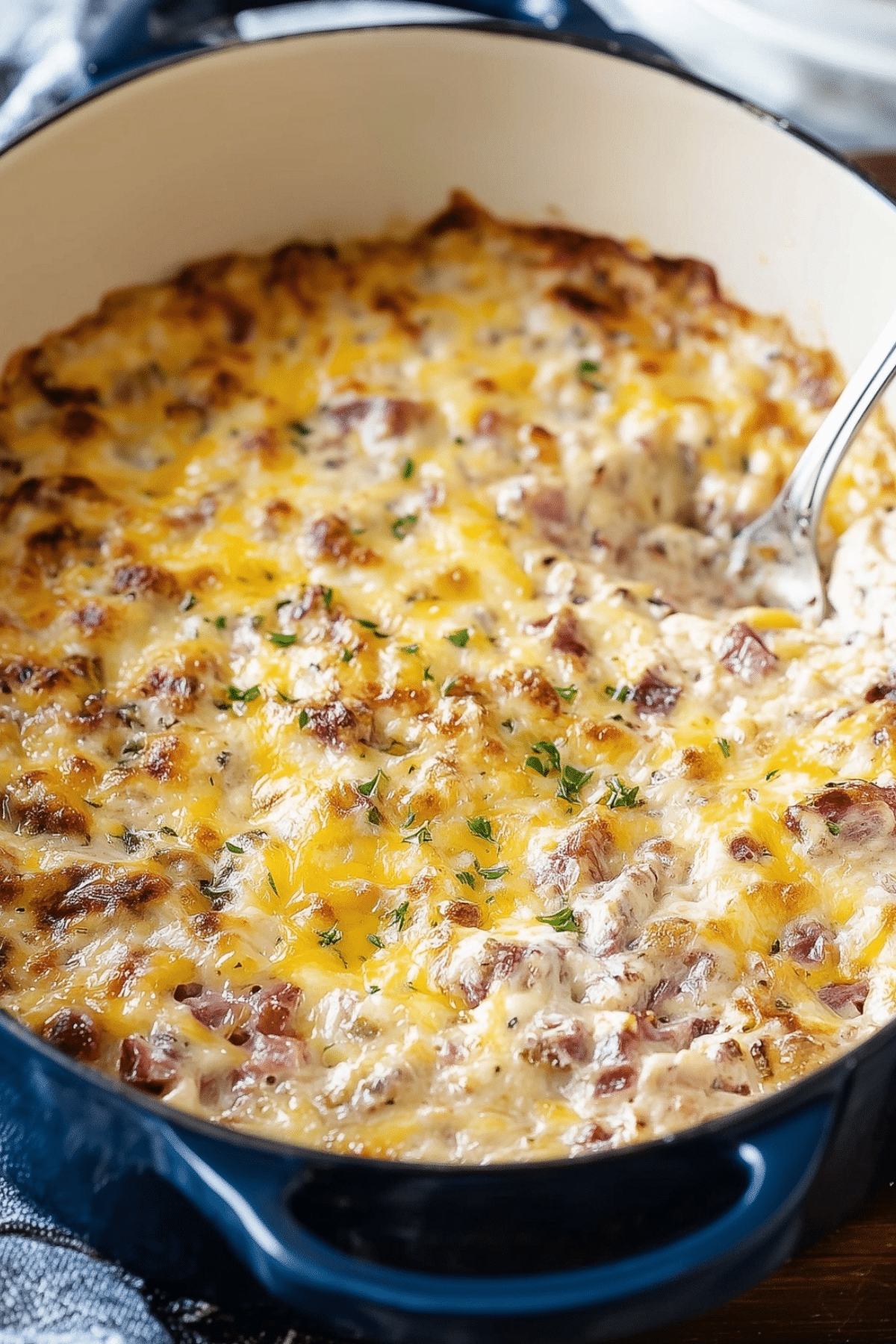 hot reuben dip creamy baked appetizer with corned beef and swiss cheese