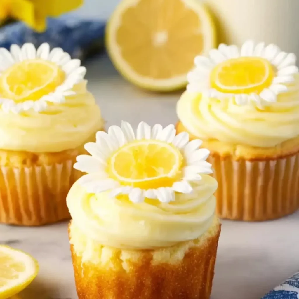 Lemon Stuffed Cupcakes