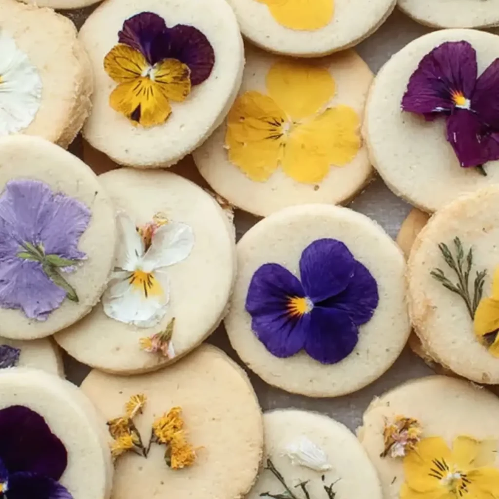 Pressed Flower Cookie