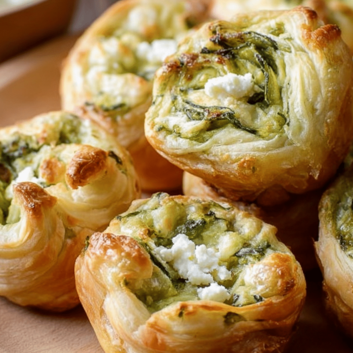Traditional Puff Spinach Puffs – Easy Flaky Party Favorite - Mucha Munch