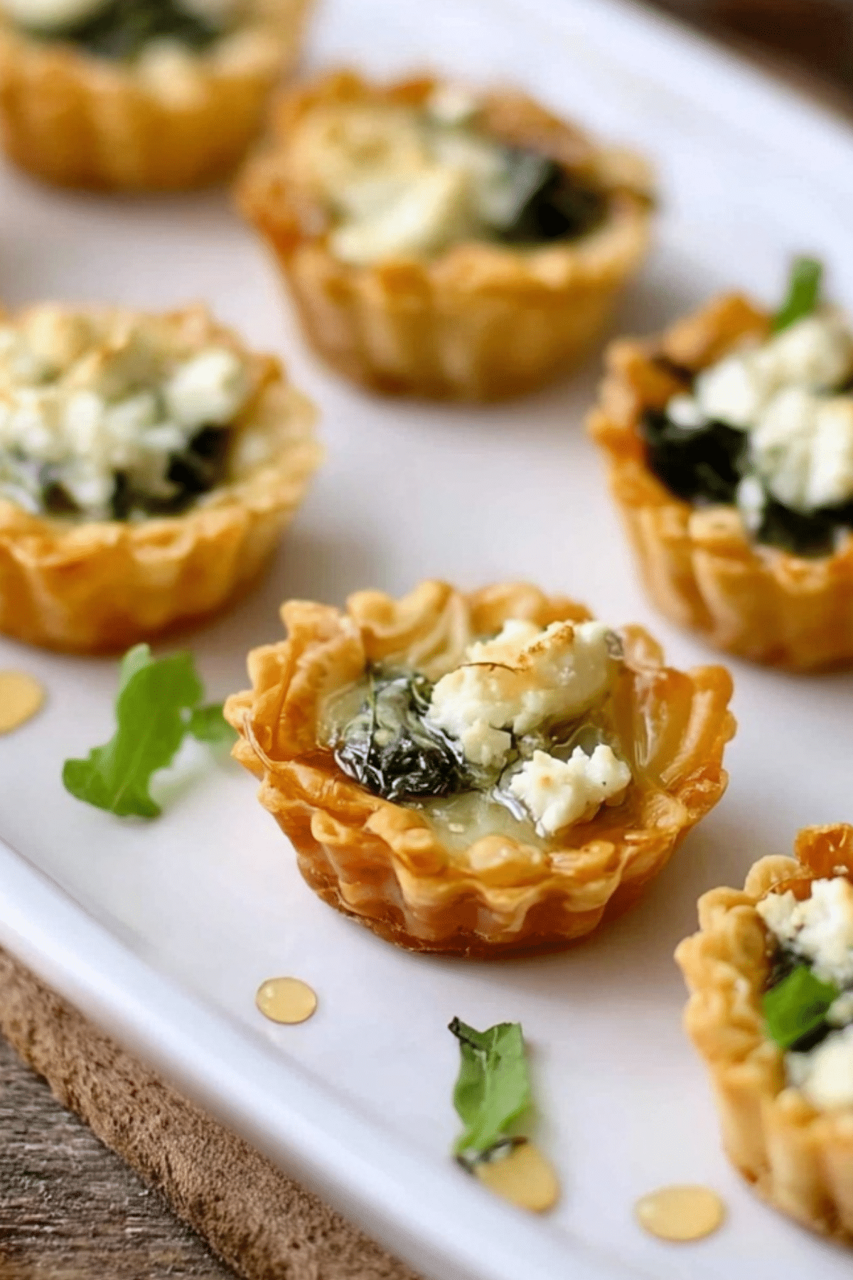 Spring Herb Tartlets with Honey and Goat Cheese recipe