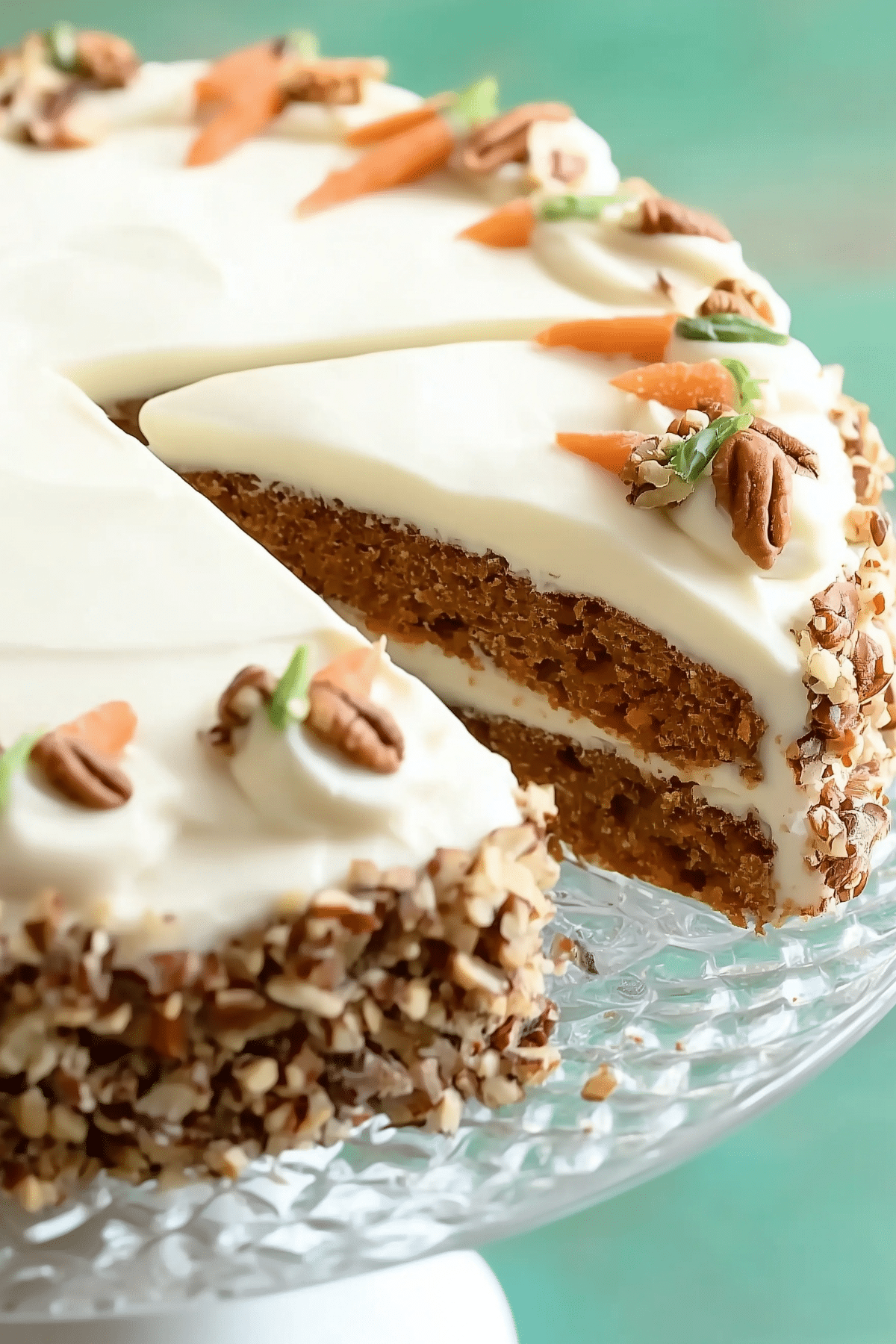 Carrot cake with cream cheese frosting