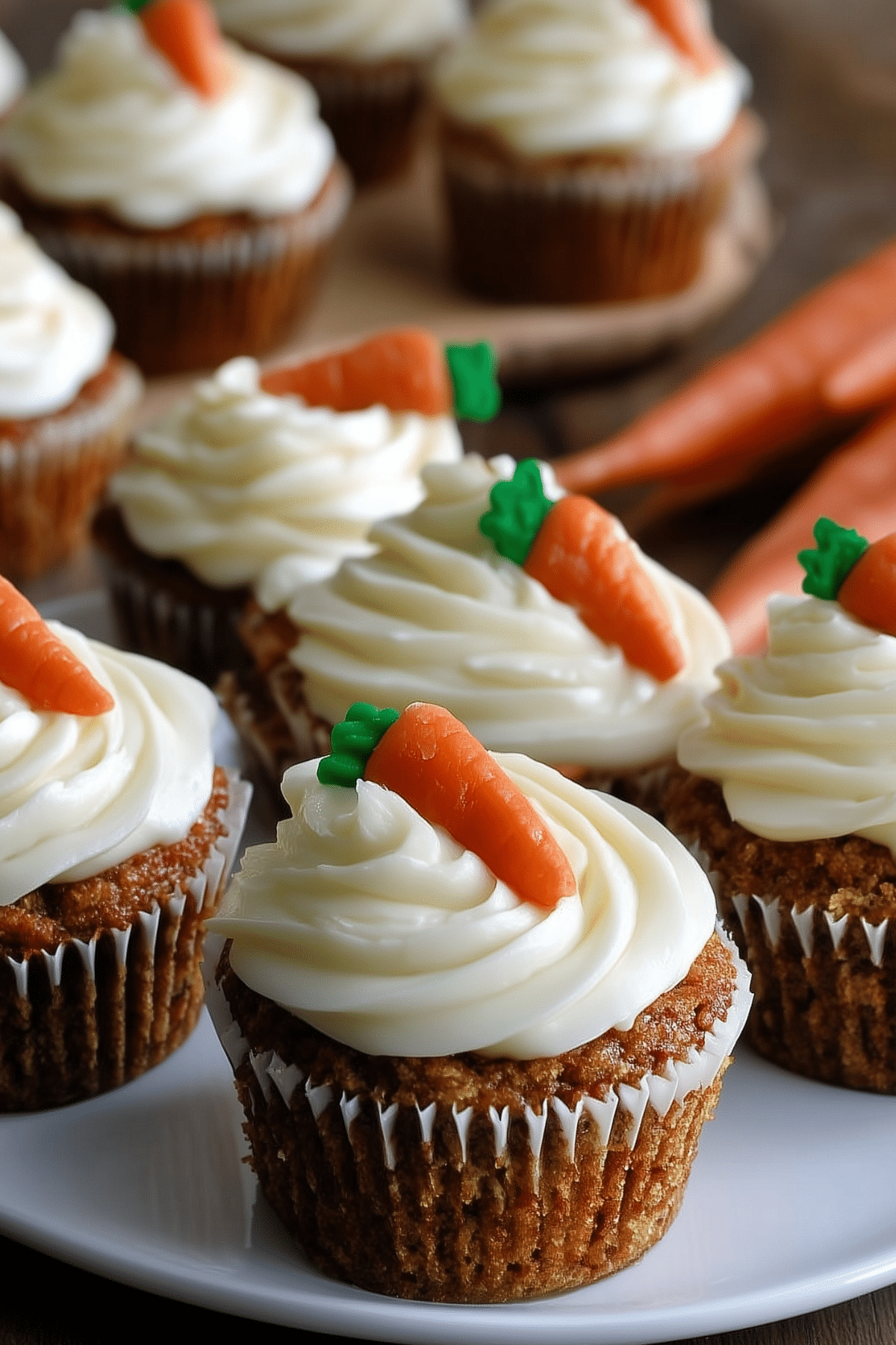 Carrot Cupcakes with Cream Cheese Frosting