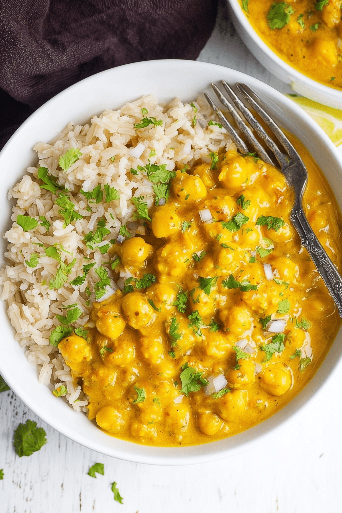 Instant Pot Coconut Chickpea Curry creamy vegan recipe
