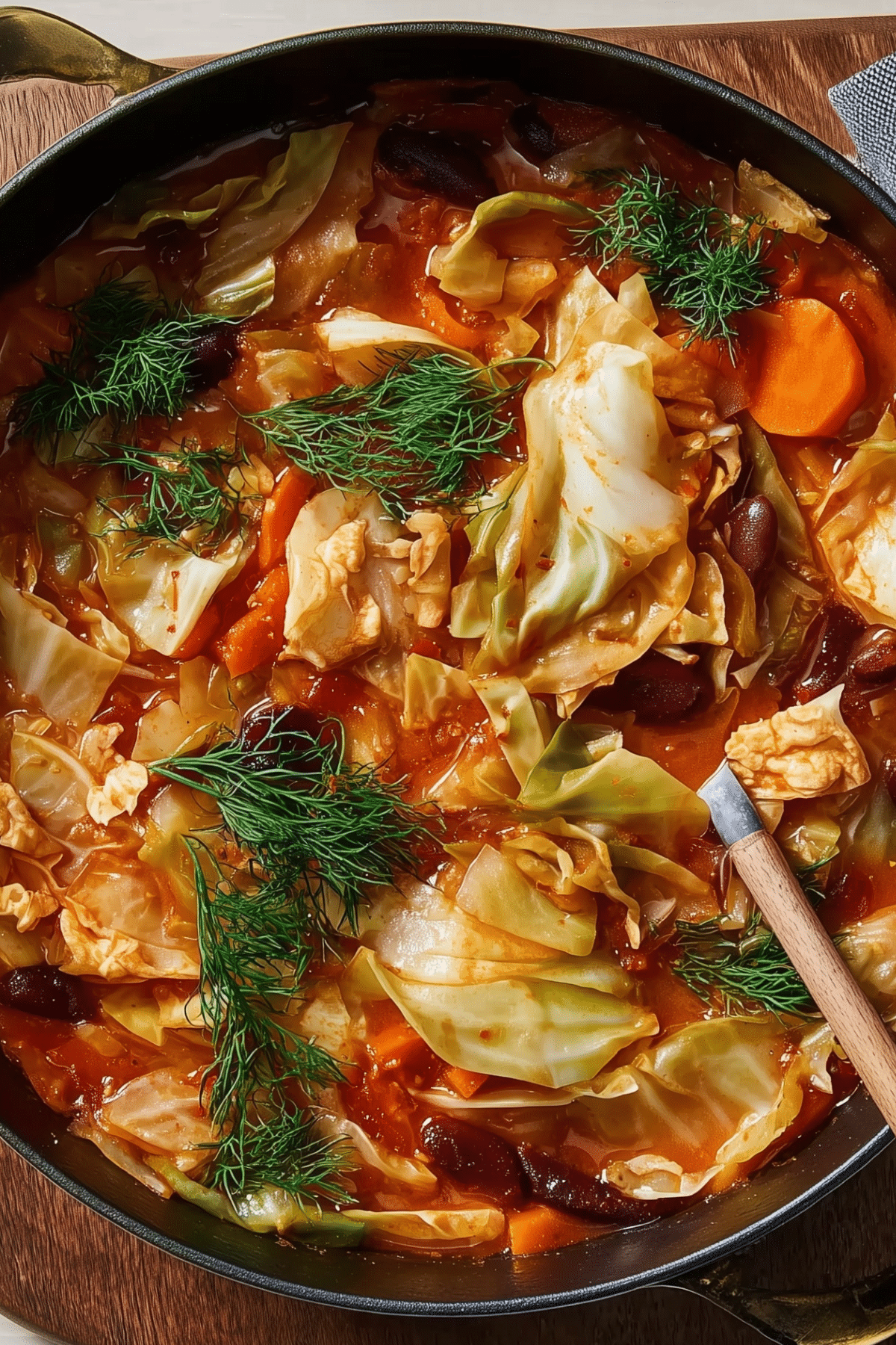 Mediterranean Cabbage Soup - Healthy Vegan Recipe