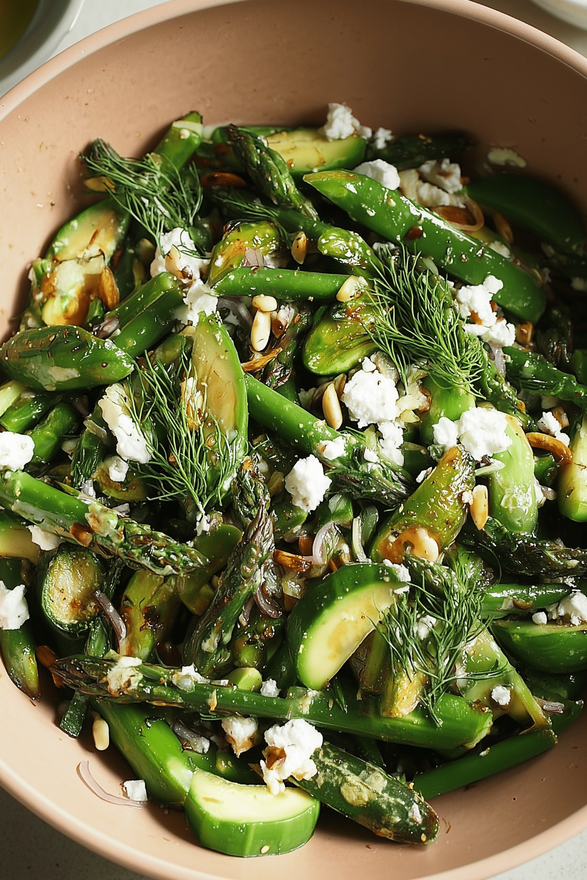 Sautéed Spring Vegetable Salad with fresh seasonal vegetables