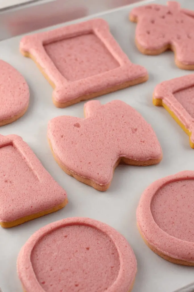 Strawberry Lemonade Cut Out Cookie – vibrant, refreshing cookies with strawberry and lemon flavor