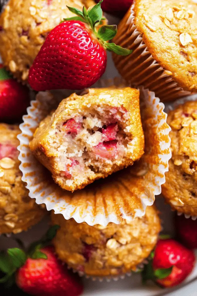 Strawberry Oatmeal Muffins Recipe