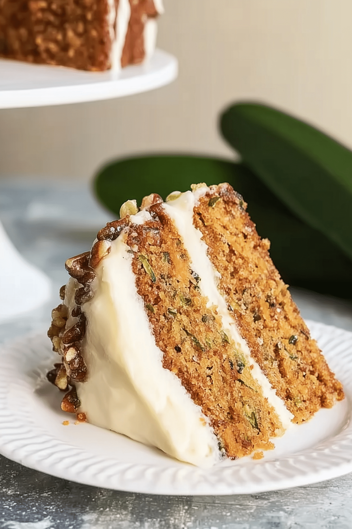 Zucchini Cake With Cream Cheese Frosting
