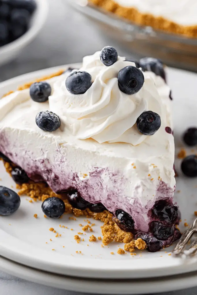 Blueberry Cream Cheese Pie – No-Bake Dessert Recipe