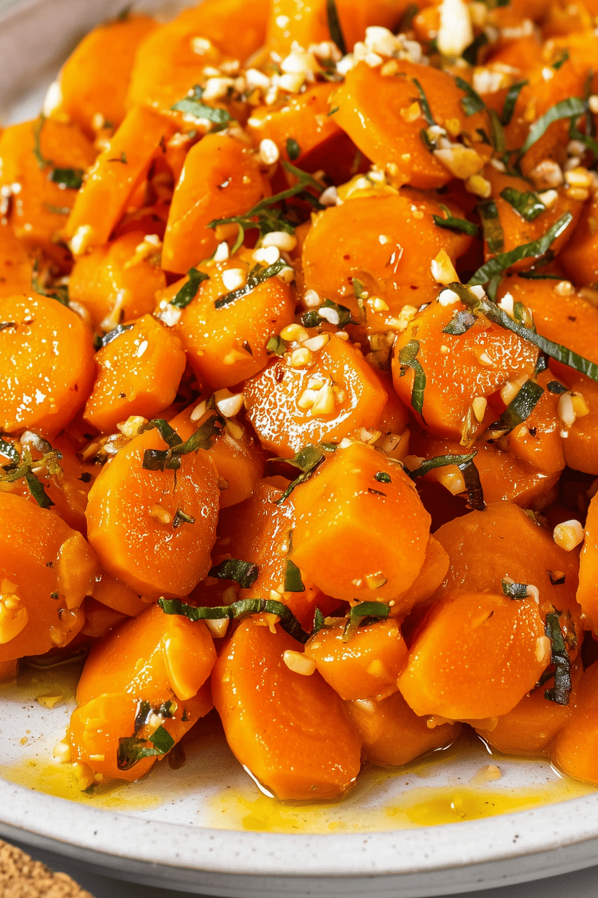 Moroccan carrot salad with lemon, spices, and nuts